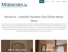 Tablet Screenshot of mirrors.ie